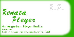 renata pleyer business card