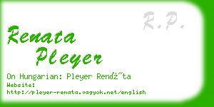 renata pleyer business card